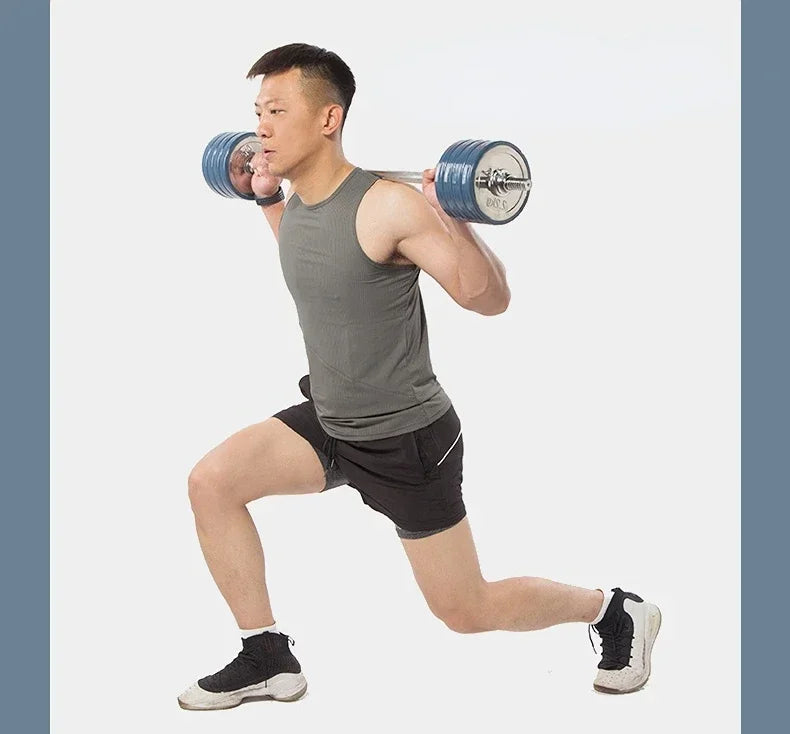 Dumbbell Household Rust Prevention Youth Barbell Household Men's Full Set of Dual-use Combination Fitness Equipment