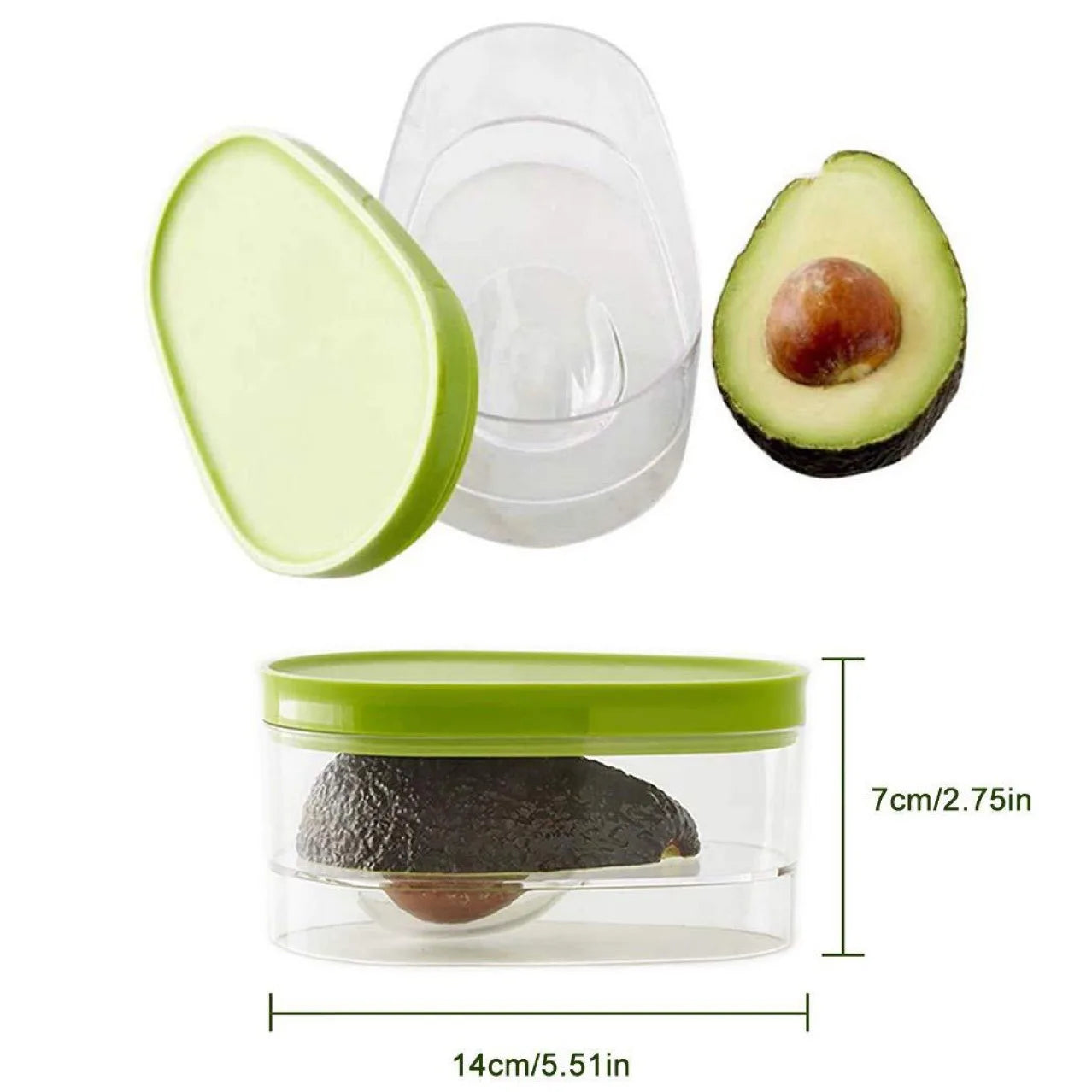 New Avocado Fresh Storage Box Small Kitchen Tools