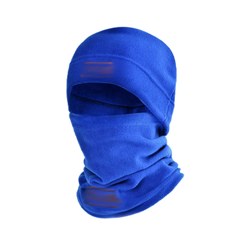 Autumn Winter Sports Warmth Velvet Hat Fuzz Neck Cover Outdoor Cycling Face Shield Warmth Shawl Set Unisex Neutral