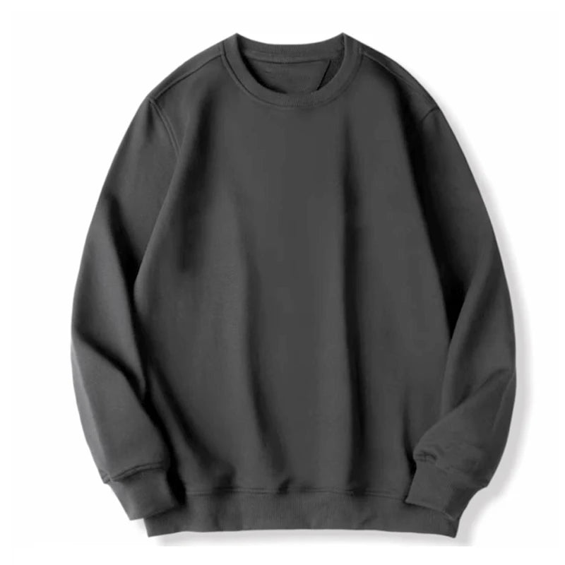 Men's Plus Size Sweatshirts 1XL-7XL Loose Pullover Comfortable Casual Printed Round Neck Tops Male Long Sleeve Shirt 110-185KG