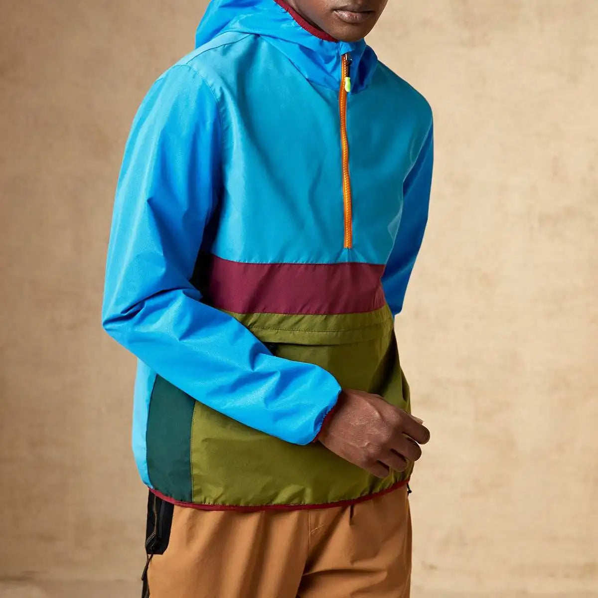 American Casual Loose Men's Jacket Thin Climbing Windproof Waterproof Outdoor Leisure Fashion Zipper Decoration Long Sleeve