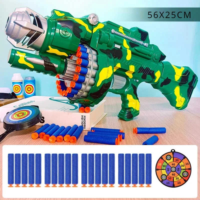 Toys Cool Nerfs Gun Children Electric Continuous Launch Electric Toy Boy Gun Military Firearms Series Soft Bullet Gun Sniper