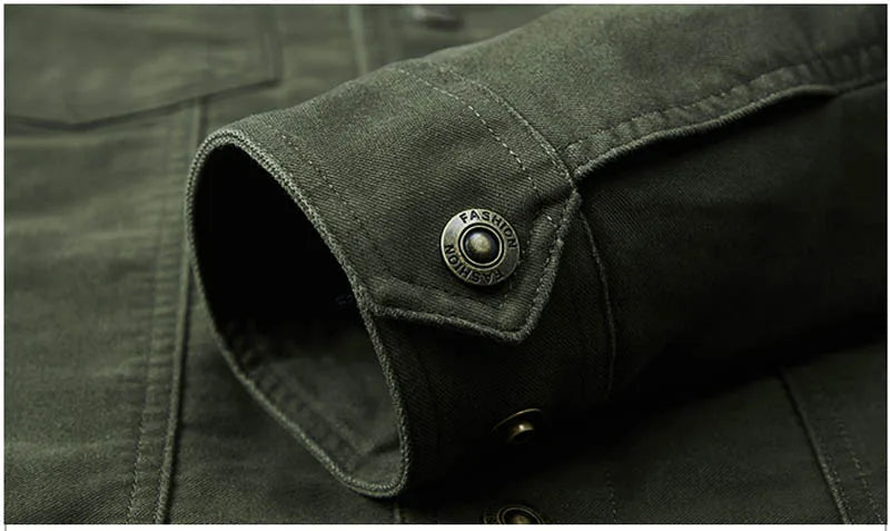 Men's Lightweight Cotton Military Jackets Spring Autumn Casual Multi-pocket Army Pilot Cargo Flight Bomber Jacket Men Clothing