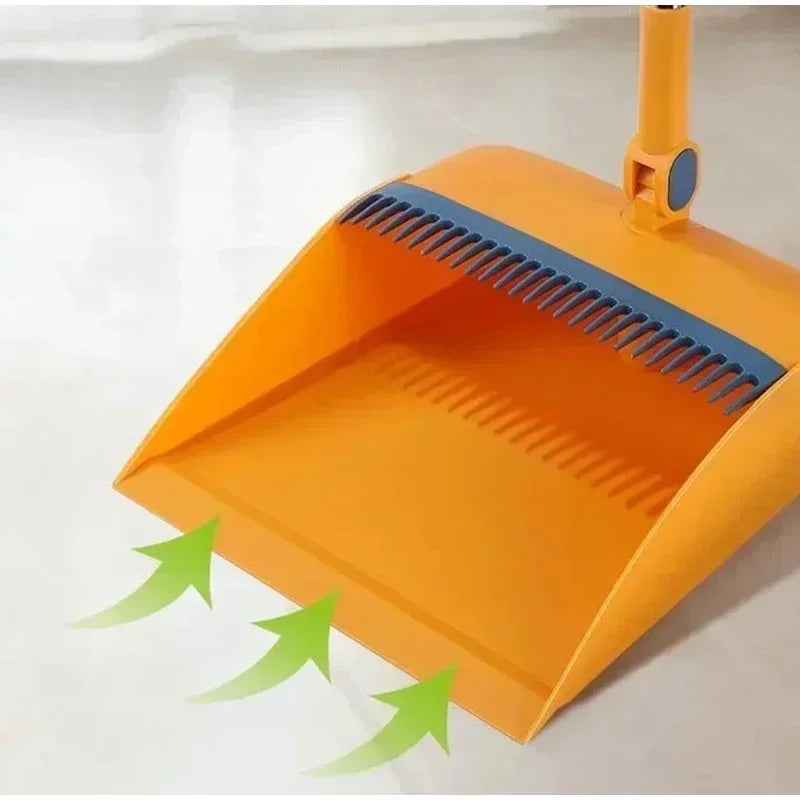 Broom Set Household  Broom Dustpan Set Brush Head Sweeping Folding Garbage Shovel Broom