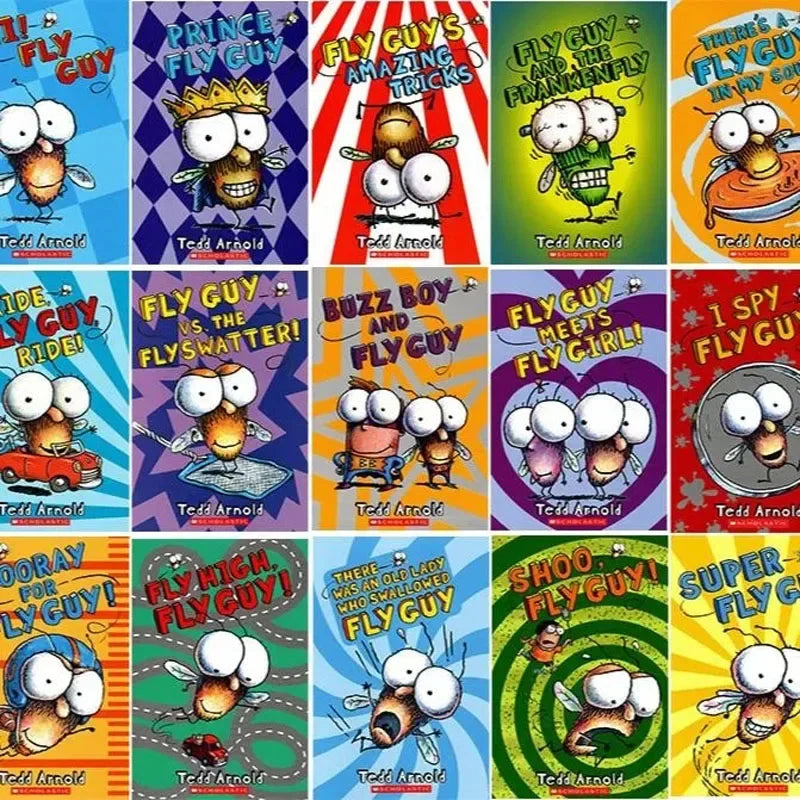 21 Books English Usborne Books for Children Kids Picture Books Baby Famous Story The Fly Guy Series Fun Reading Story Book