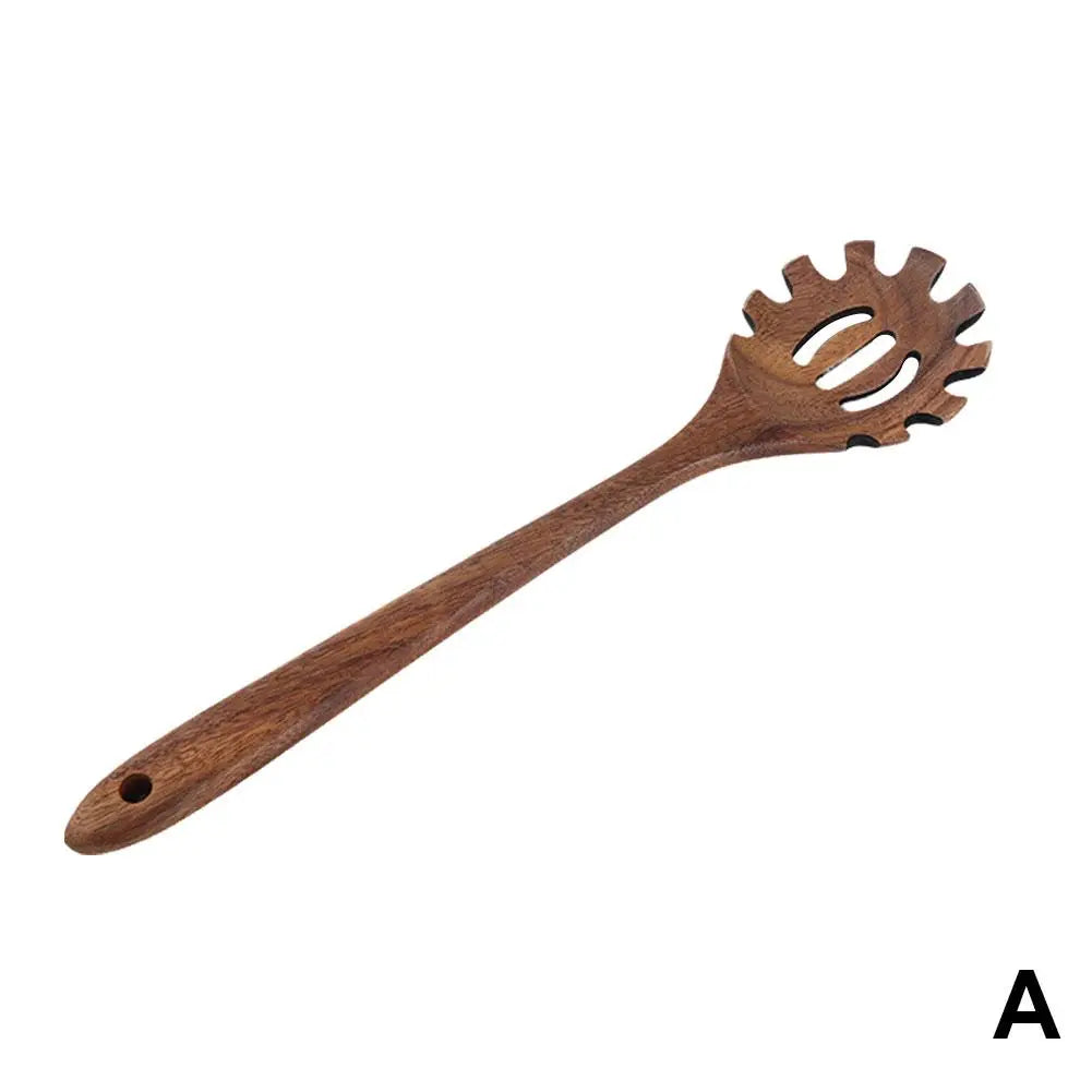 Wooden Spoons for Cooking, Acacia Wood Cooking Utensils Set Wooden Kitchen Tools Spoon Rest Nonstick Cookware Kit Safe