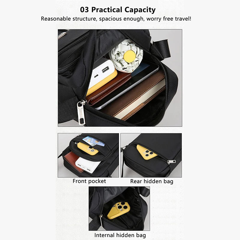 1Pieces Brand New Men Crossbody Bags Male Nylon Shoulder Bags Boy Messenger Bags Man Handbags Mountaineering Bag Christmas Gifts
