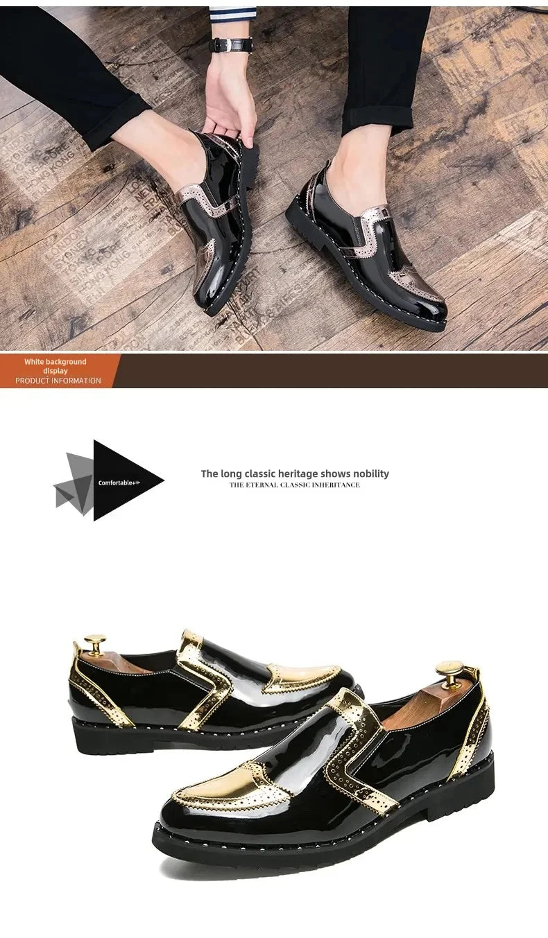 Size 38-48 Classic Men Loafers Men Casual Comfortable Fashionable Small Leather Shoes European American Elegant Brand Shoes