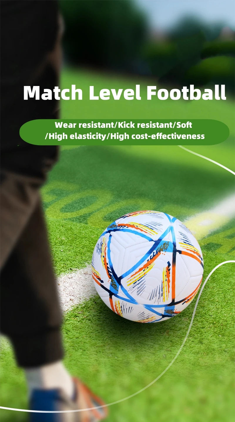 Soccer Balls Official Size 5 PU Material Seamless Match Training Football Goal Team Outdoor Professional Functional Training