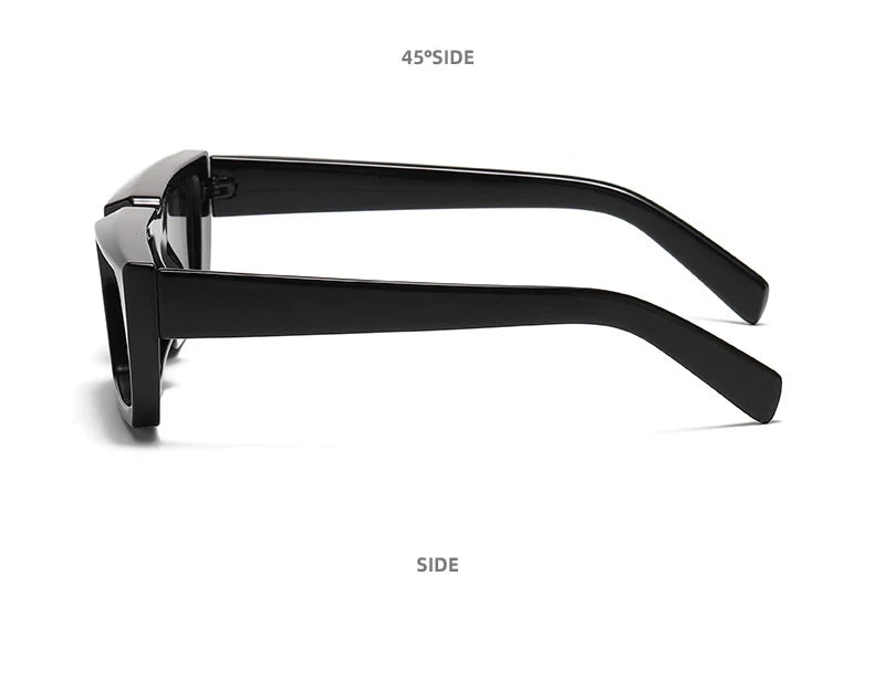 OEC CPO Vintage Rectangle Sunglasses Women Punk Small Frame Sun Glasses MenTrends Square Glasses UV400 Shades Fashion Eyewear