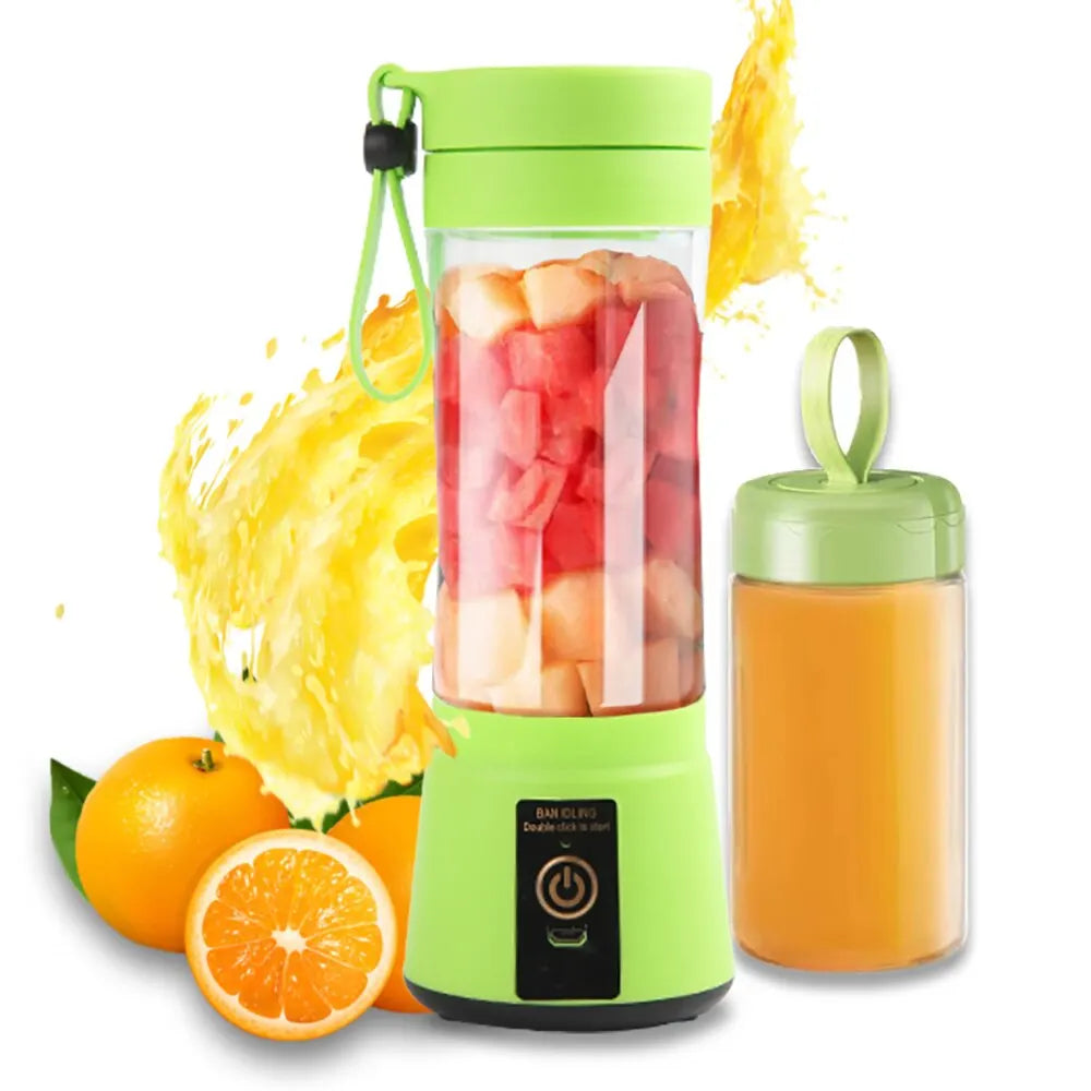 Cordless Portable Personal Size Blender - Mini Blender Make Smoothies and Shakes, 380Ml BPA Free Travel Cup for Office/Home/Gym