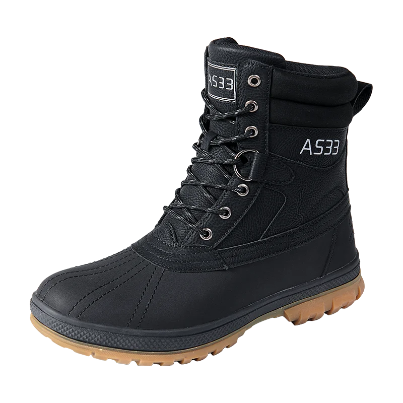 Plus Size 47 Outdoor Men Boots Winter Snow Boots for Men Training Work Boots Waterproof Slip-Resistant Keep Warm Winter Shoes