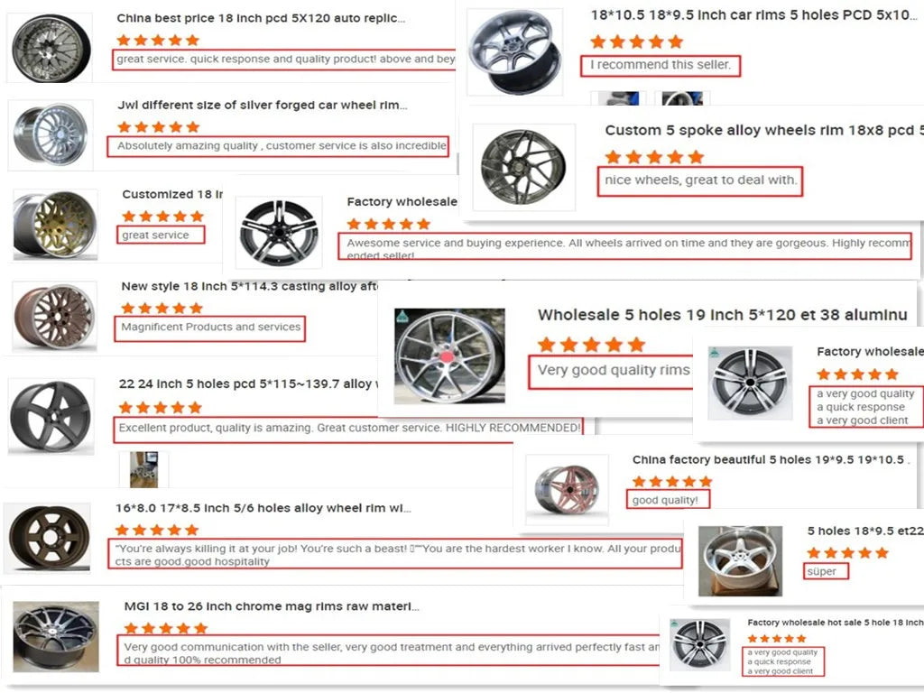 5x1143 20 Inch Aluminum Alloy Forged Process Deep Dish 5 Spoke Wheel Rims for Luxury Cars