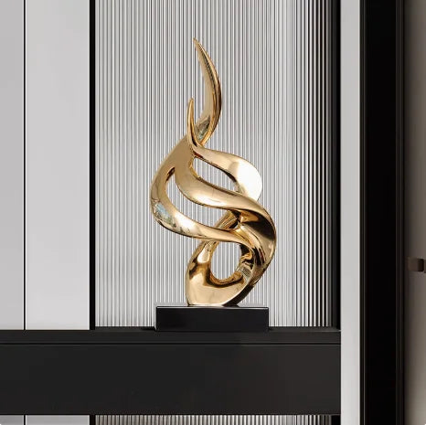 Luxury High-end Resin Electroplating Art Sculpture Decoration Home Room Statue Ornaments Office Hotel Lobby Furnishing Crafts