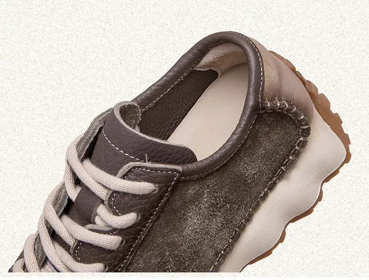 Koznoy 3cm Suede Cow Genuine Leather Mixed Color Preppy Girl Vulcanize Platform Wedge Summer Ladies Spring Autumn Comfy Fashion