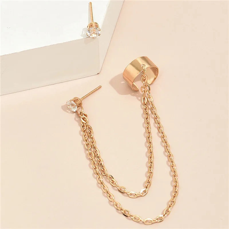 Pearl Ear Cuff Clip Earrings Non-Piercing Bone C-shaped Ear Ring Without Puncture Minimalist Earrings for Women Fashion Jewelry