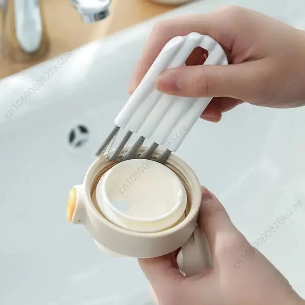 Multifunctional Flexible Gap Cleaning Brush Multi-Function Cup Brush Soft Brush Keyboard Cleaner Household Car Cleaning Tool