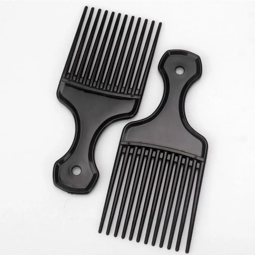 Hair Styling Tools Plastic Fork Hairbrush Black Wide Teeth Insert Hair Combs Professional Anti-Static Pick Comb Women/Men