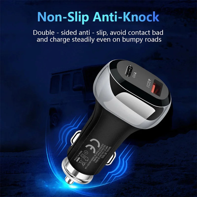 High Quality 3.1A Dual USB Car Charger 2 Port LCD Display Voltmeter 12-24V Cigarette Lighter Socket Car Charger Adapter