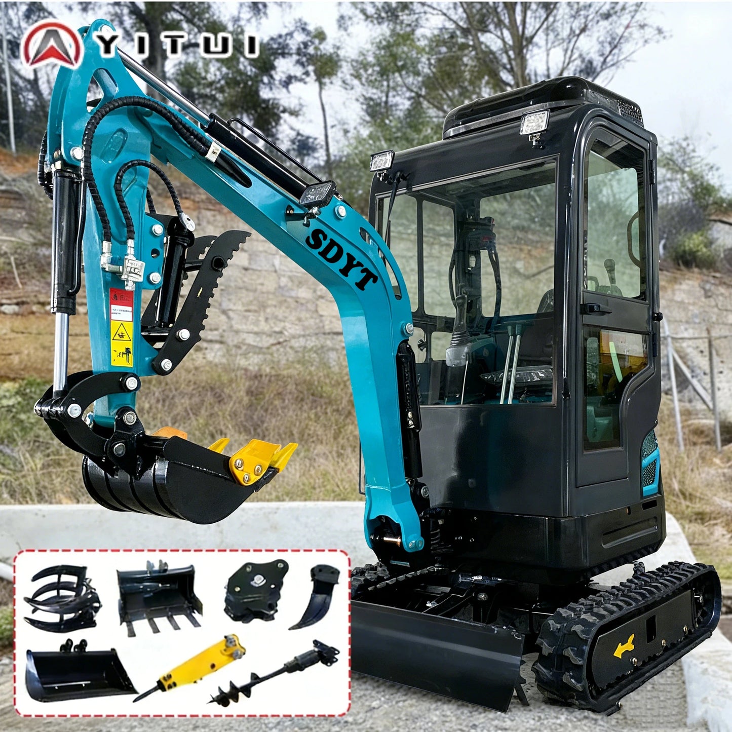 2026 Mini Excavator 2.0 Ton Euro 5 Kubota Engine Multi-Function Compact Digger For Farm Garden & Small Engineering Customized