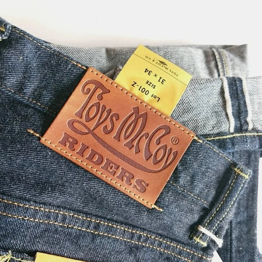 TOYS McCOY LOT 001Z pays tribute to LXX (taxi driver) left twill retro red ear jeans