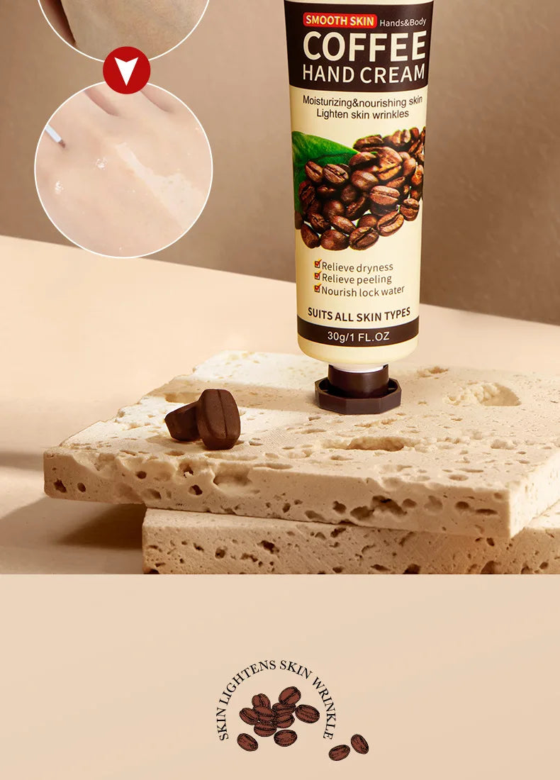 1/2/3/5pcs SADOER Coffee Hand Cream Sets Moisturizing Nourishing Whitening Hydrating Hands Skin Care Products