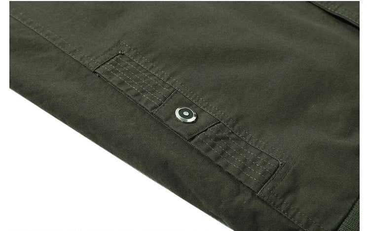 Big Size 6XL Army Cargo Jackets Men Spring Autumn Military Multi-pocket Bomber Coats Male Stand Collar Air Force Tactical Jacket