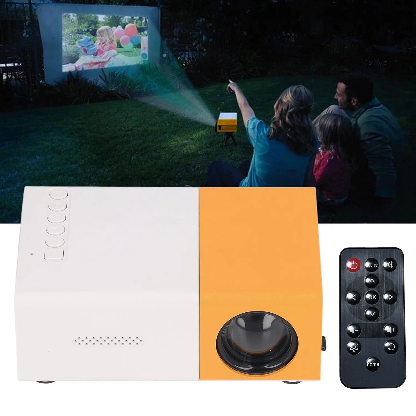 YG300 Mini HD 320x240p Outdoor Projector Home theater LED Videoprojector Projector Portable YG300 LED Smart Projector for Travel