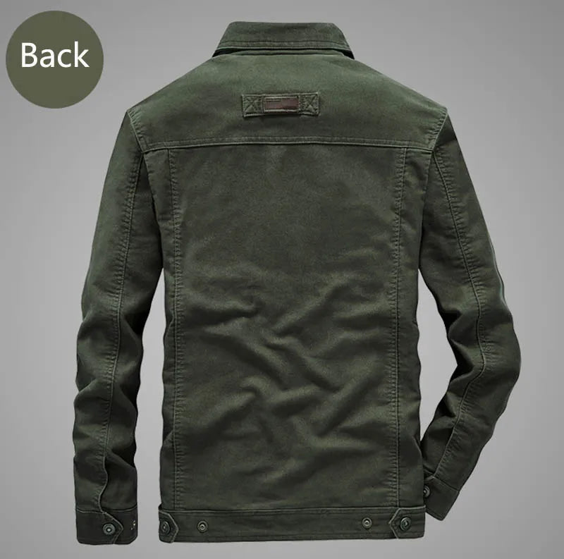 Men's Lightweight Cotton Military Jackets Spring Autumn Casual Multi-pocket Army Pilot Cargo Flight Bomber Jacket Men Clothing