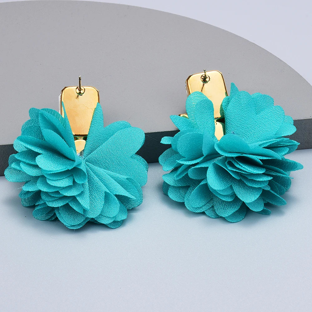 Vintage Handmade Earrings Bohemian Cute Flower Luxury Beads Drop Earrings Wedding Jewelry Accessories For Women Girls