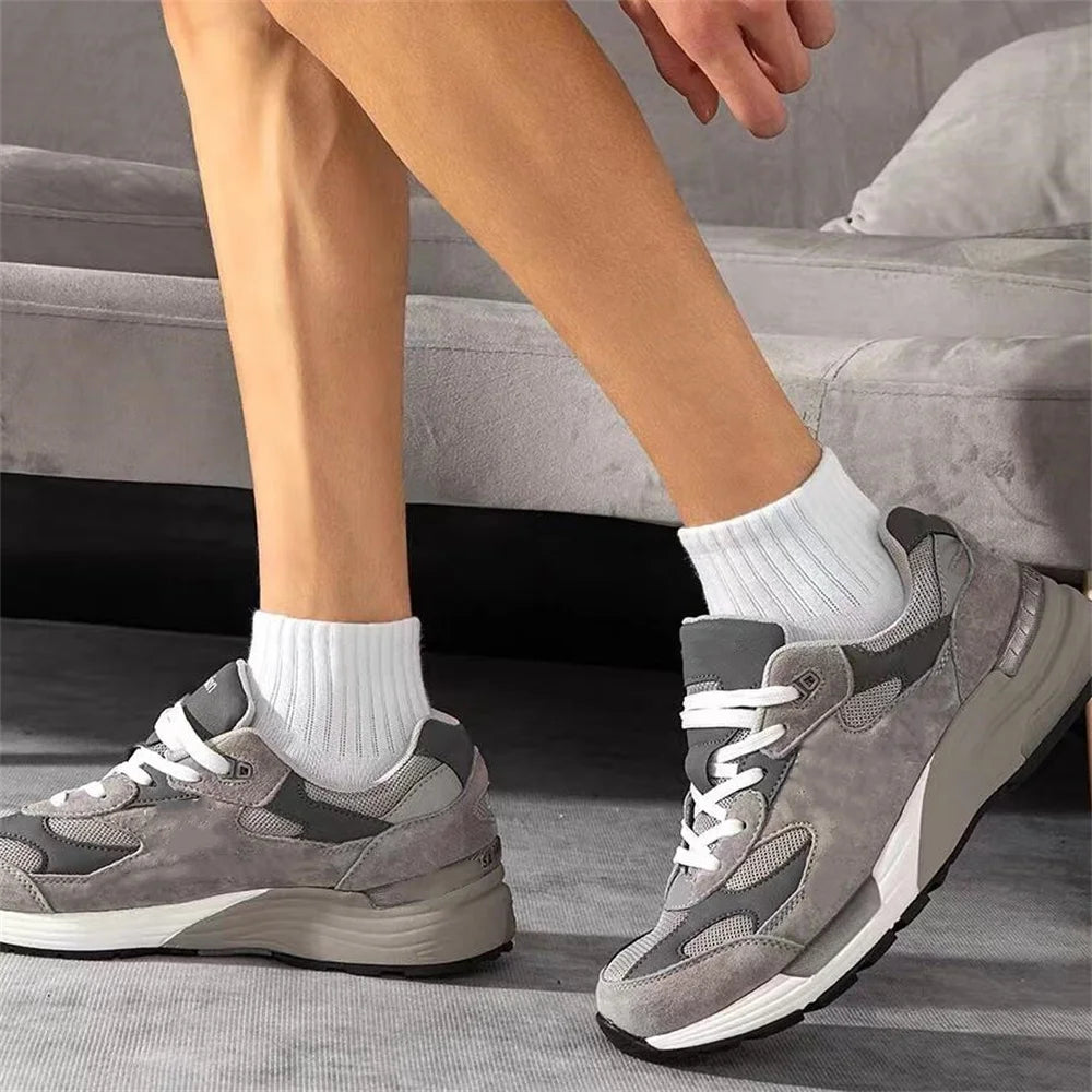 10 Pairs Classic Black White 95% Cotton Men's Short Socks Summer Thin Low Tube Socks Anti Odor Women's Ankel Sox EU 37-42
