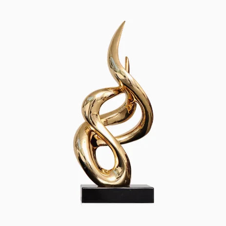 Luxury High-end Resin Electroplating Art Sculpture Decoration Home Room Statue Ornaments Office Hotel Lobby Furnishing Crafts