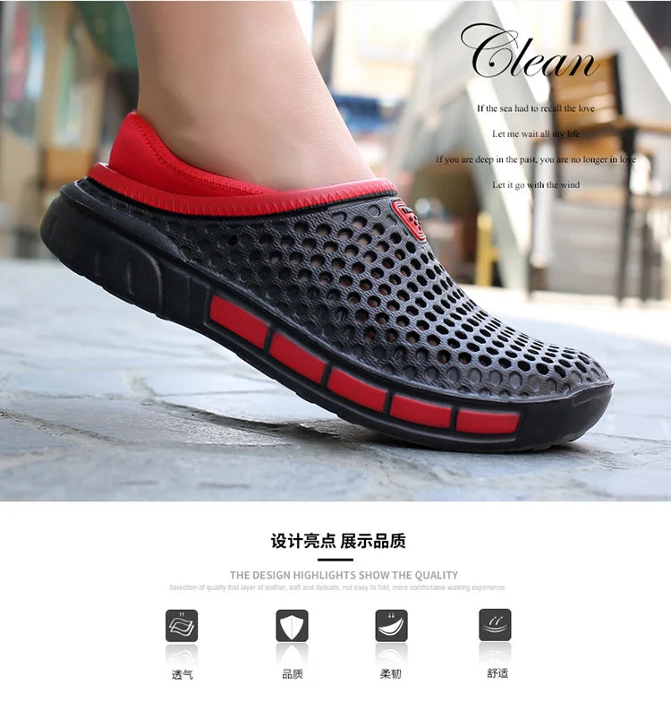 Plus size 47 Designer Summer Men's Sandals Outdoor Garden Men's Shoes Flat casual shoes Beach slippers Fashion slippers