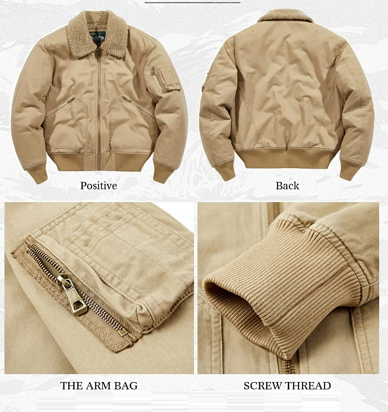 Mens Winter Bomber Jackets Coat Thick Warm Tactics New Overcoat Male Plus Size M-4xl Causal Windbreaker Outwear Chaquetas