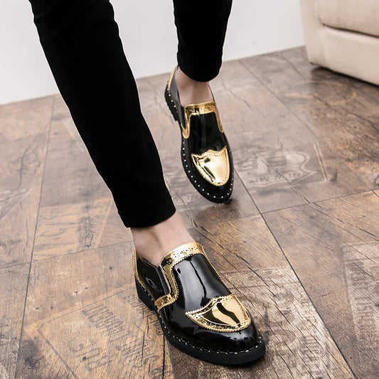 Size 38-48 Classic Men Loafers Men Casual Comfortable Fashionable Small Leather Shoes European American Elegant Brand Shoes