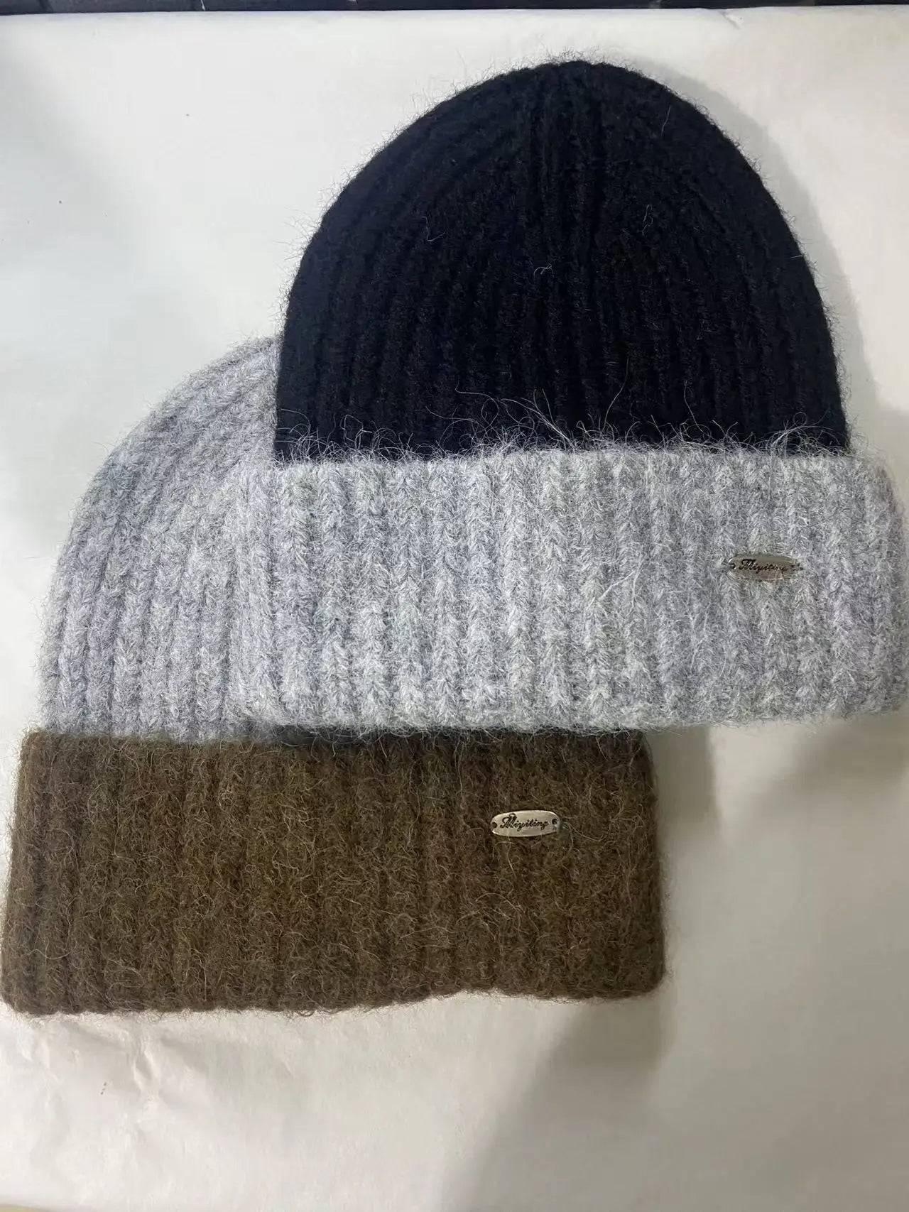 Korean wool hat men's autumn and winter 2025 new thickened warm headgear big head circumference showing small face knitted hat