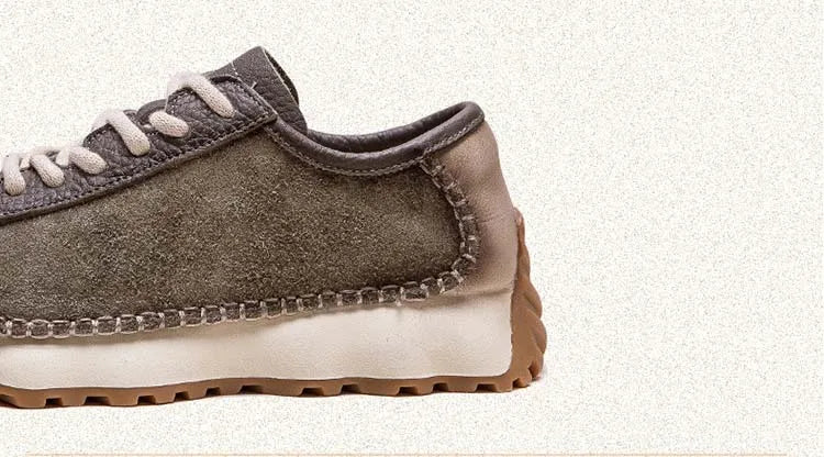 Koznoy 3cm Suede Cow Genuine Leather Mixed Color Preppy Girl Vulcanize Platform Wedge Summer Ladies Spring Autumn Comfy Fashion
