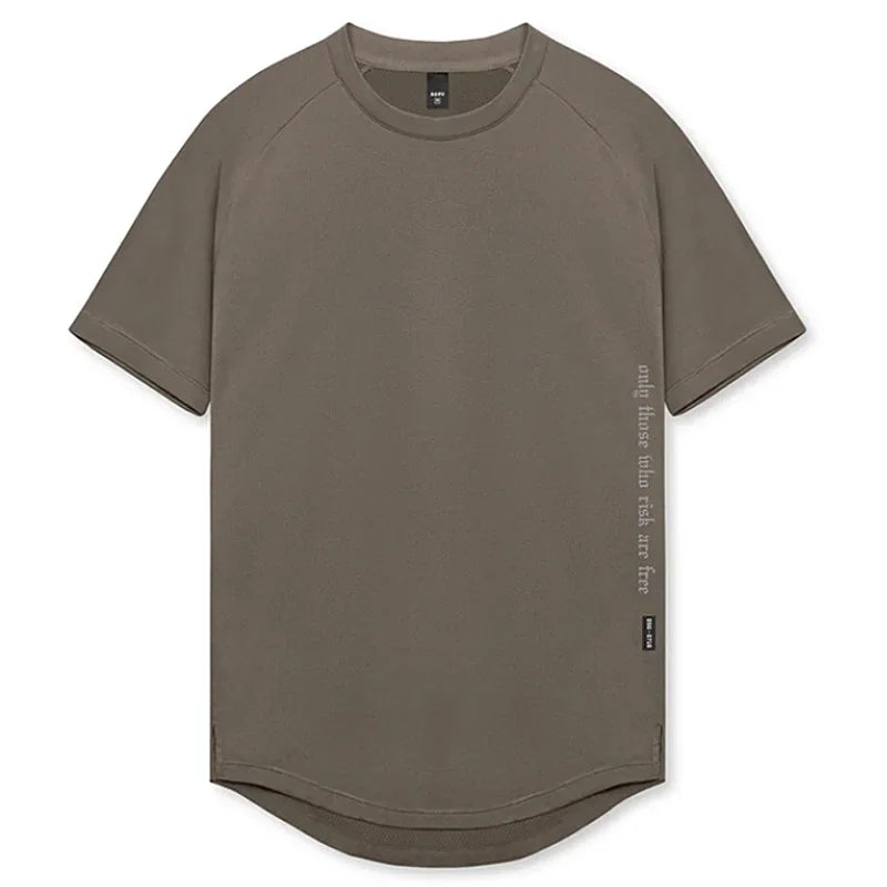 Men's Quick Dry Fitness T-Shirt Gym Running Sportswear Summer Breathable Workout Tee Bodybuilding Muscle Shirt Casual Activewear