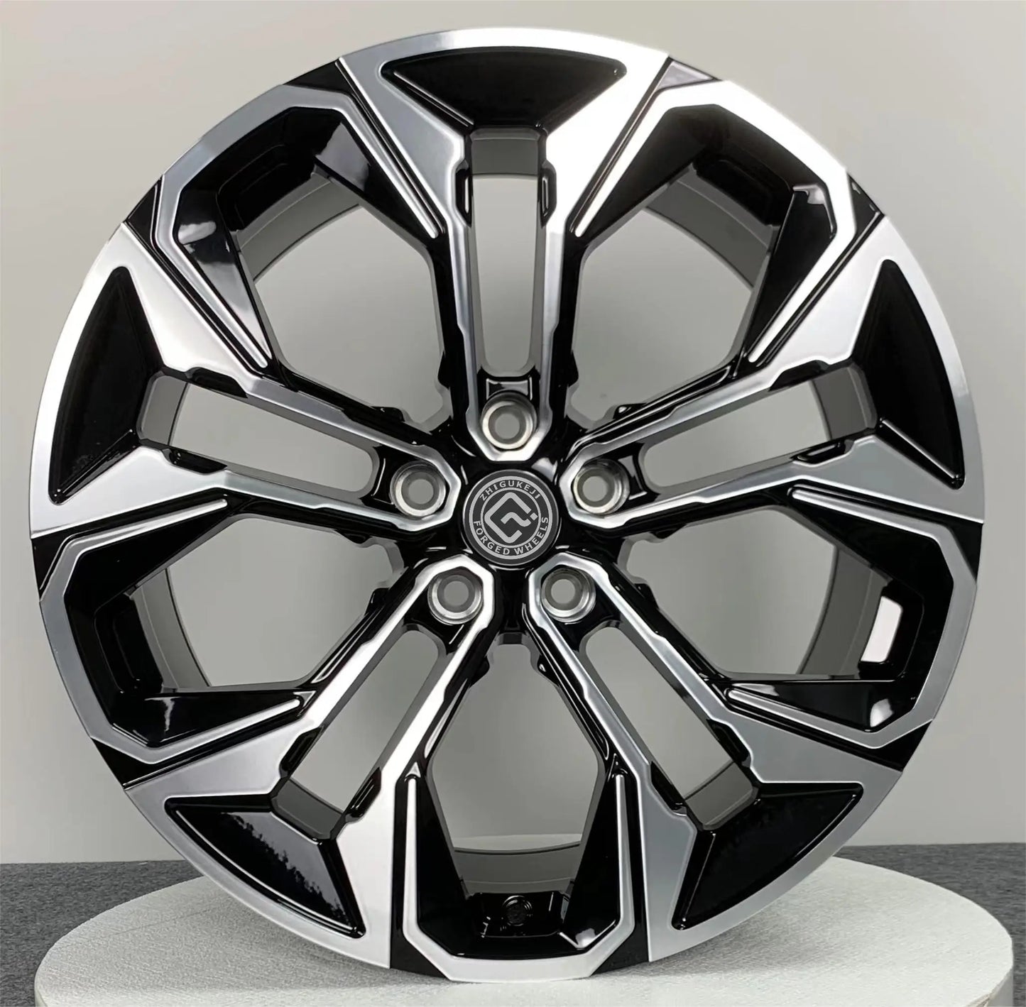 Hebei Zhigu 15" 16" 17" 18" Forged Alloy Wheels 5x100 5x112 57.1 67.1 Centers Chrome Car Rims for Faw Volkswagen