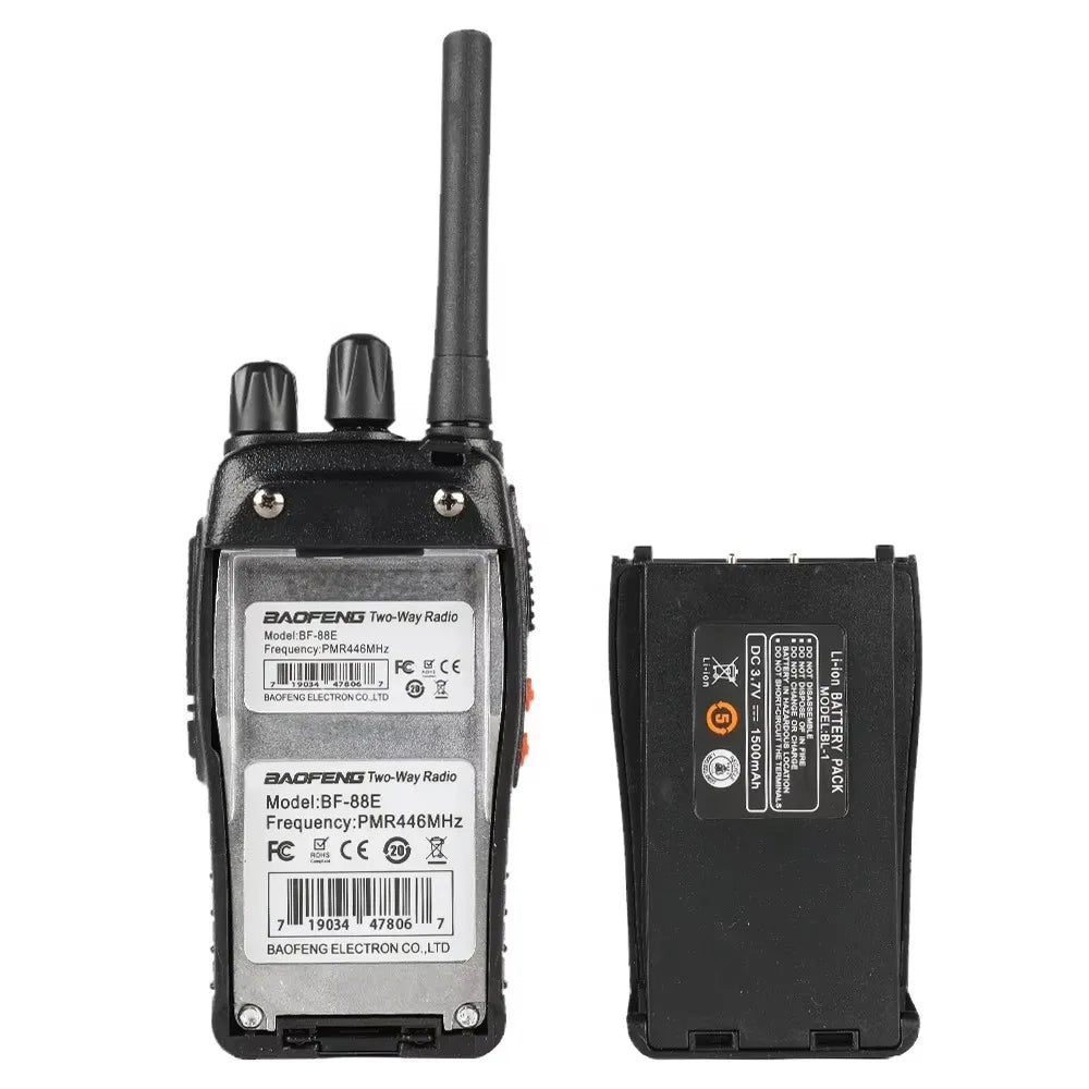 2pcs/lot  Wholesale Original Baofeng BF-88E 5km Long Range Walkie Talkie Two Way Radio Channel 16 self-driving travelling