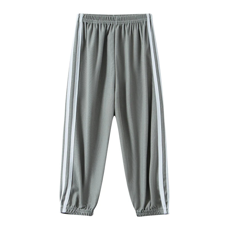 1/3 Pieces Children's summer solid color basic sports pants boys casual Joker elastic waist girl sweet and lovely mosquito pants