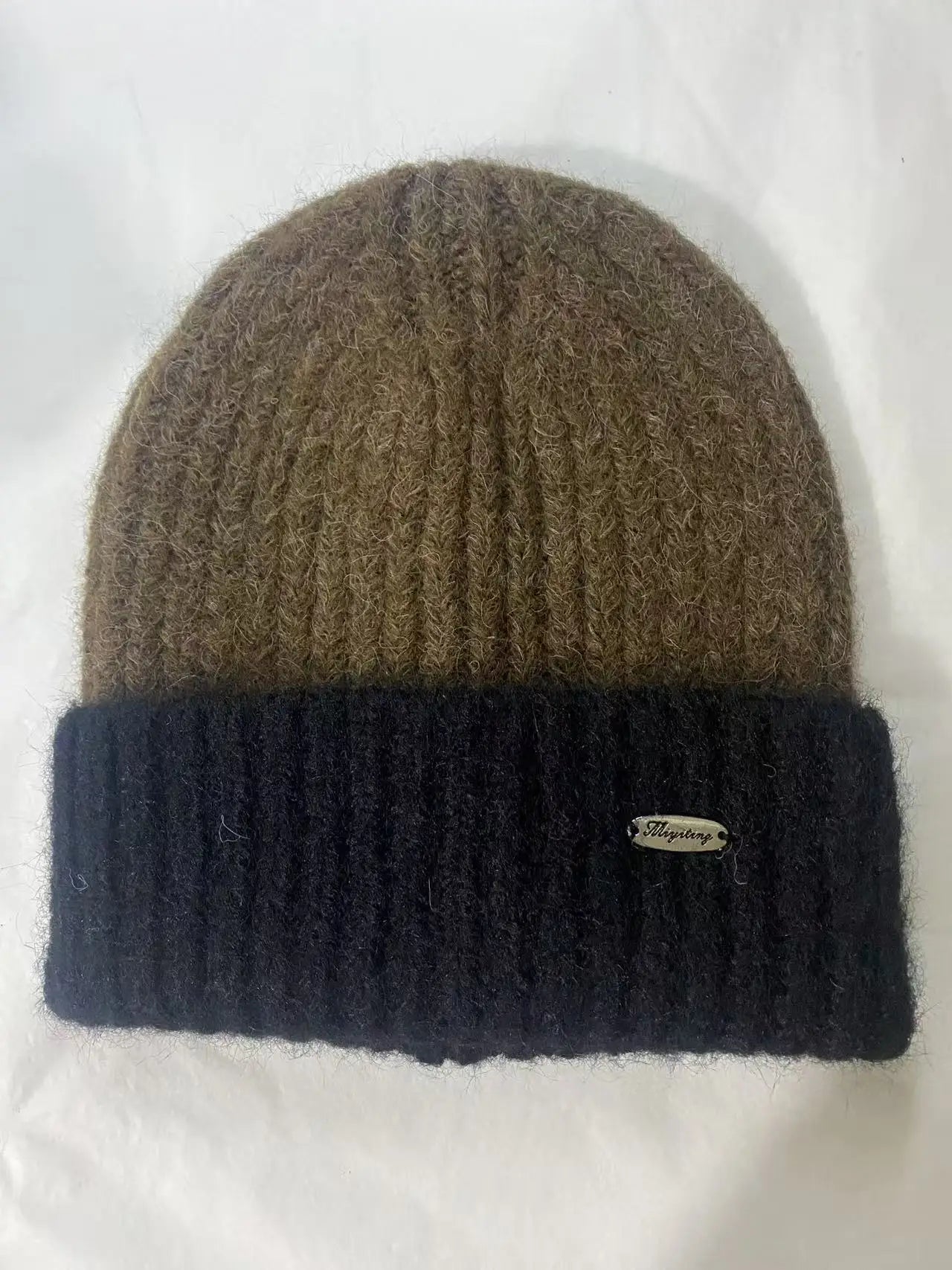 Korean wool hat men's autumn and winter 2025 new thickened warm headgear big head circumference showing small face knitted hat