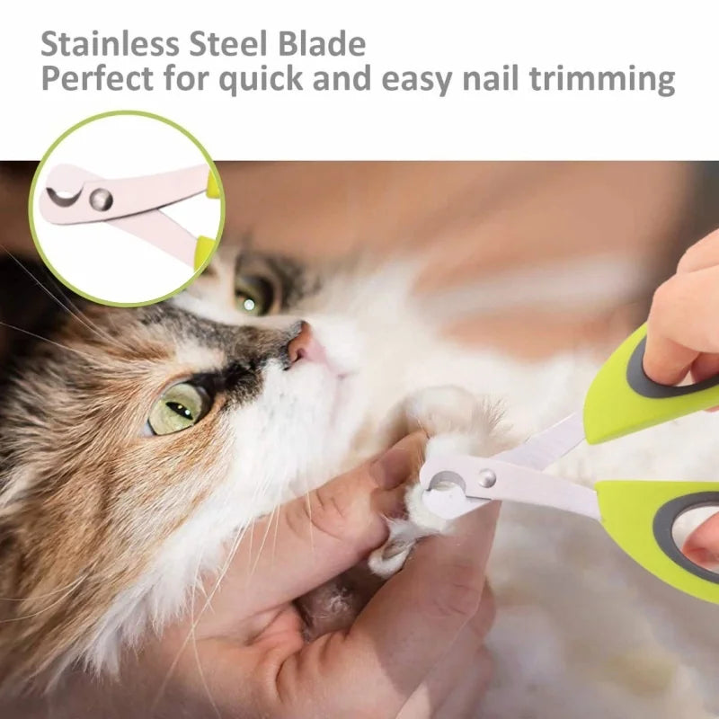 Pet Nail Clippers Cat Dog Claw Toenail Trimmer Cat Nail Scissors Home Sharp Professional Nail Grooming Tool for Small Animals