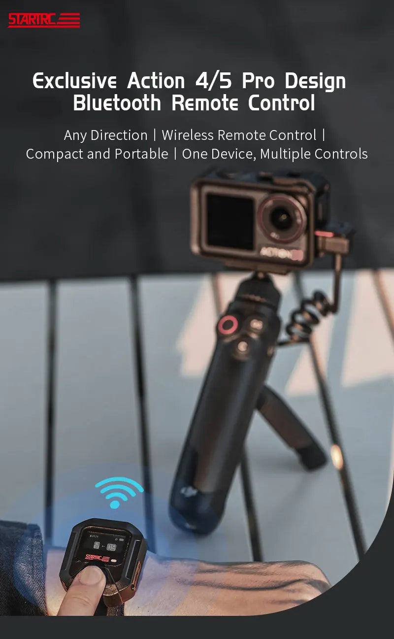 GPS Bluetooth Remote Controller For DJI Osmo Action 6 5 Pro 4 Sport Camera Accessories 25M Wireless Remote Control Wrist Watch
