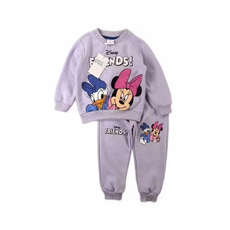 2024 Winter cute girls clothes set Light fleece Sweatshirts Sets Child Hoodies +Trousers 2pcs Baby Girls clothes Fashion red Tra