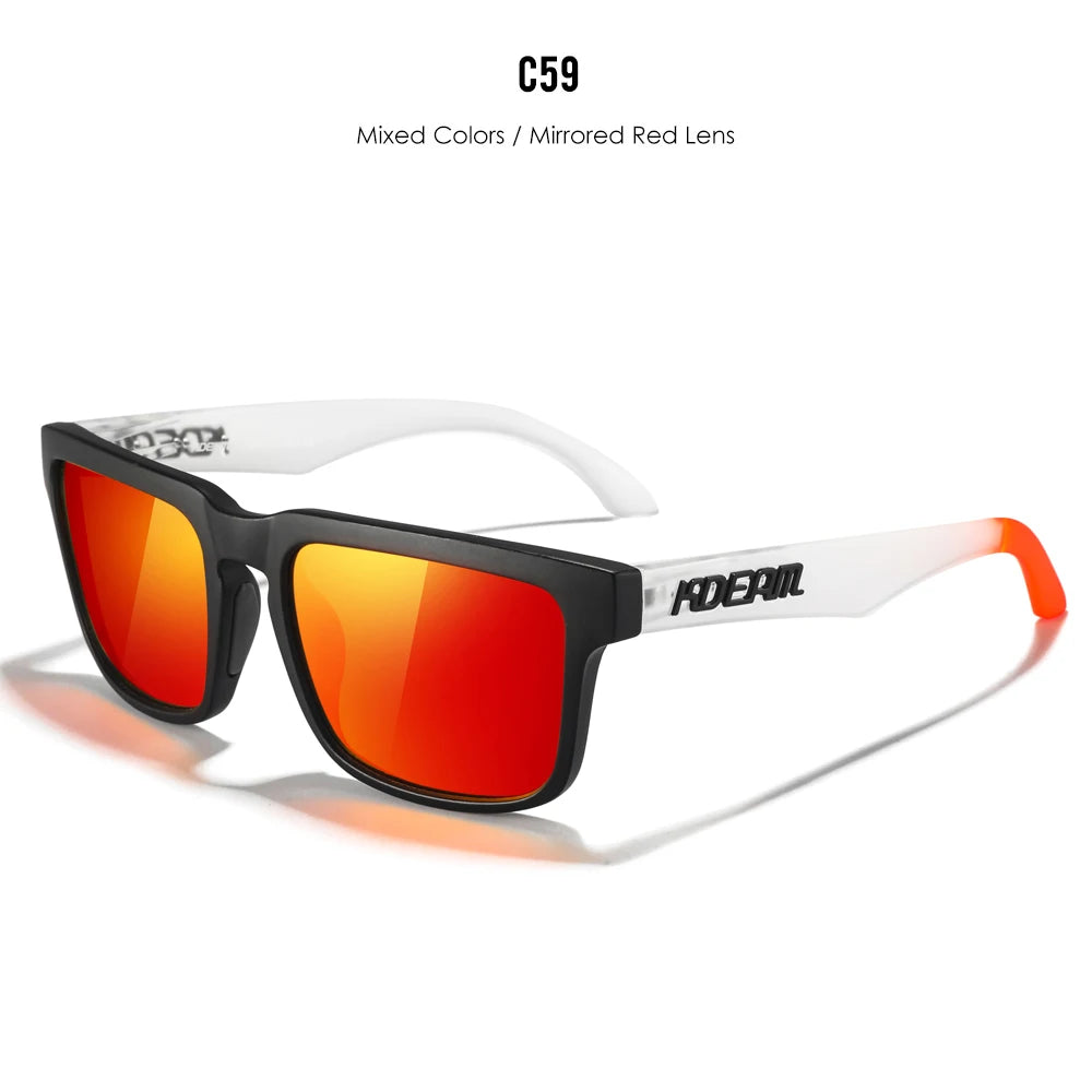 KDEAM Sleek Square Style Suits For Women And Men Fishing Sunglasses Polarized Vibrant Colors Three Dimensional Sunglass
