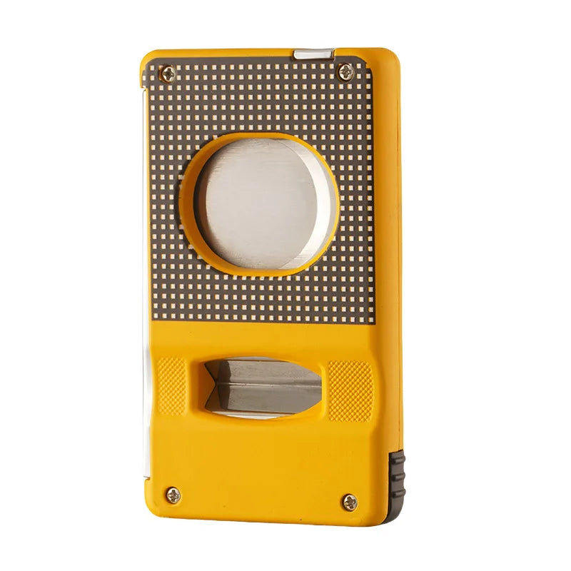 Professional V-Cut Cigar Cutter, Zinc Alloy Guillotine with Stainless Steel Blade for Cigars, Heavy Duty Christmas Gift for Men