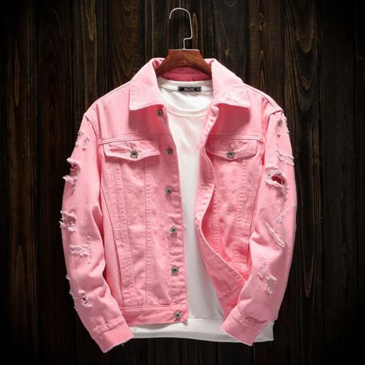 Spring Autumn Men's Denim Jackets Streetwear Casual Cotton Classic Slim Jeans Coat Male Clothes Cowboy Jacket