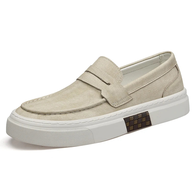 Designer Brand Men's Loafers Green Casual Shoes Men's Lightweight Soft Soled Walking Flat Shoes Brown Luxury Sneakers for Men