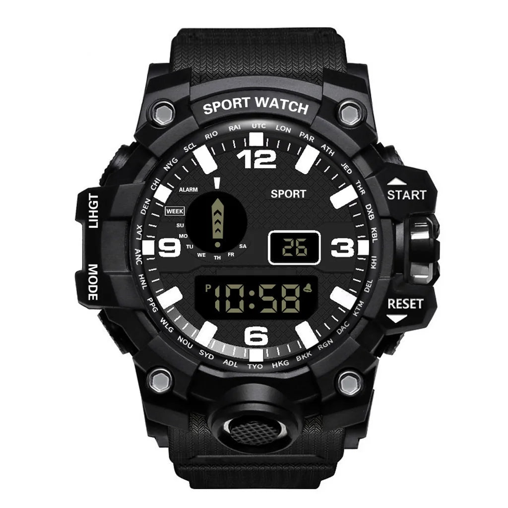 Multifunctional outdoor men's casual electronic watch men and women students fashion running sports watch